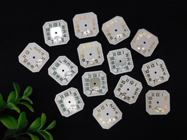 13 Vintage Square Watch Dials WATCHMAKER WATCHMAKING TOOLS