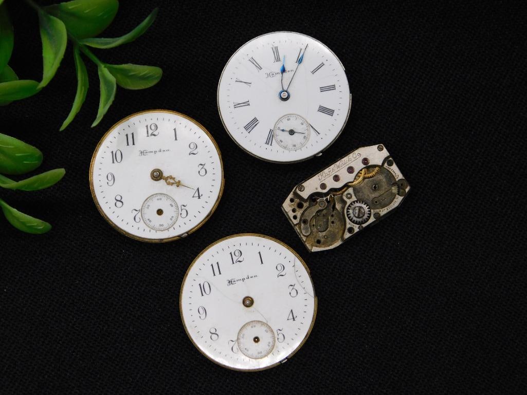 Vintage Pocket Watch Movements and Dials WATCHMAKER WATCHMAKING TOOLS (1 of 3)