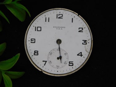 Early 20th Century Standard USA Pocket Watch Movement WATCHMAKER WATCHMAKING TOOLS