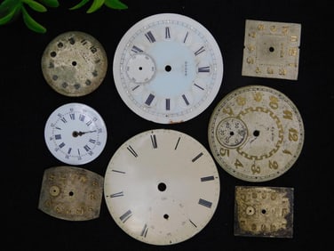 Vintage Watch Dials in Assorted Styles WATCHMAKER WATCHMAKING TOOLS