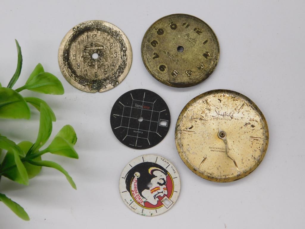 Vintage Watch Dials, Including Decorative Designs Watchmaker Watchmaking Tools (1 of 2)