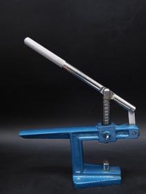 Blue Steel Manual Lever Clamp Tool with Spring Mechanism Watchmaker Watchmaking Tools