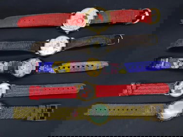 5 Themed Wristwatches with Assorted Designs Watchmaker Watchmaking Tools