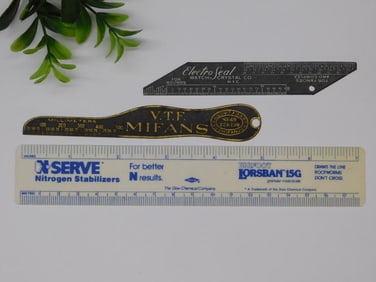 Three Vintage Measuring Rulers WATCHMAKER WATCHMAKING TOOLS