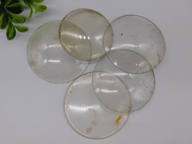 Five Vintage Glass Lenses WATCHMAKING WATCHMAKER TOOLS