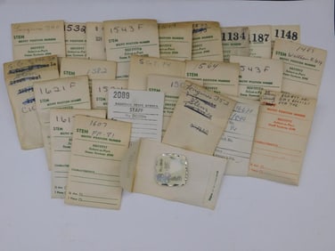 Vintage Stem Slip Tags and Miscellaneous Part WATCHMAKING WATCHMAKER TOOLS