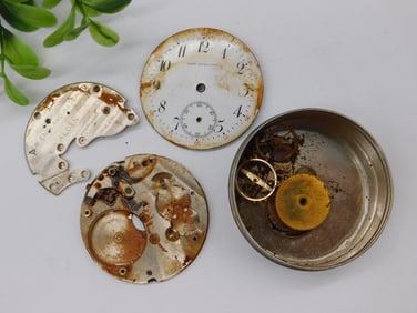 Incomplete New England Watch Movement Components WATCHMAKING WATCHMAKER TOOLS