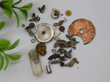Vintage Miniature Clock Parts and Components WATCHMAKING WATCHMAKER TOOLS