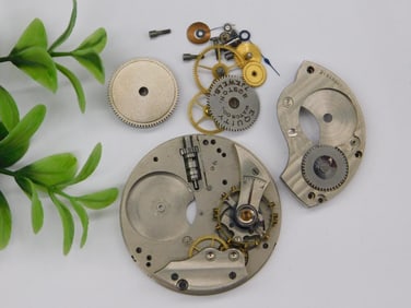 Vintage Watch Movement and Parts for Repair or Collection WATCHMAKING WATCHMAKER TOOLS