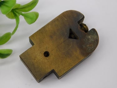 Vintage Brass Hand Tool Component with Triangle Cutout WATCHMAKING WATCHMAKER TOOLS
