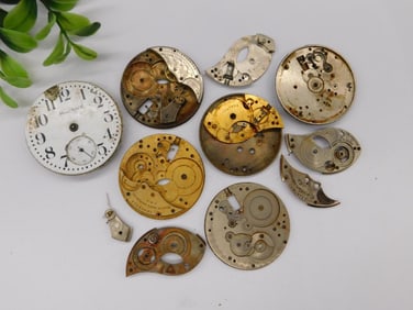 Vintage Pocket Watch Movements and Parts WATCHMAKING WATCHMAKER TOOLS