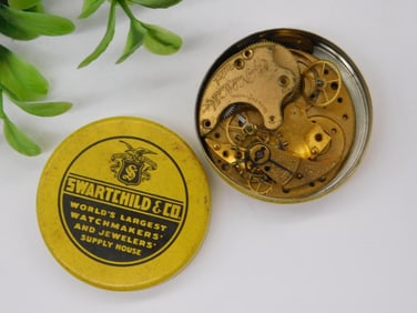 Swartchild & Co. Watchmaker?s Repair Part in Tin Case Watchmaking Watchmaker Tools