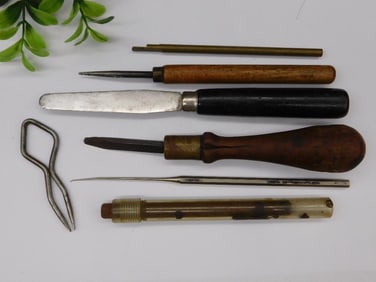 Vintage Hand Tools Set with Various Implements Watchmaking Watchmaker Tools