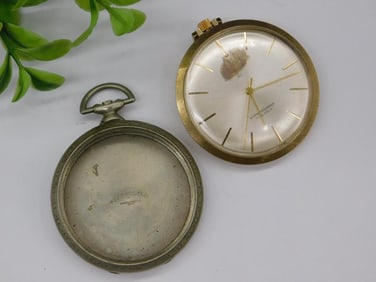 Vintage Pocket Watch and Watch Case Set Watchmaking Watchmaker Tools