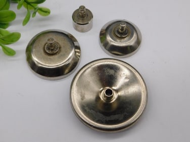 Four Metal Knob-Like Components WATCHMAKER WATCHMAKING TOOLS