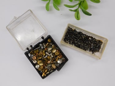 Watch Gears and Screws in Plastic Cases WATCHMAKER WATCHMAKING TOOLS