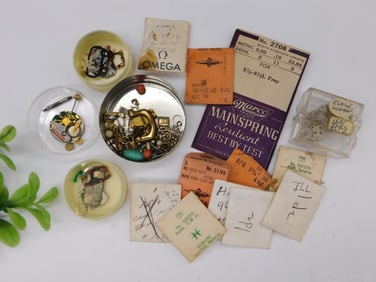 Watch Parts, Tools, and Vintage Watch Ephemera WATCHMAKER WATCHMAKING TOOLS