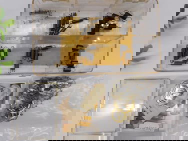 Clock Parts and Springs in Storage Box WATCHMAKER WATCHMAKING TOOLS