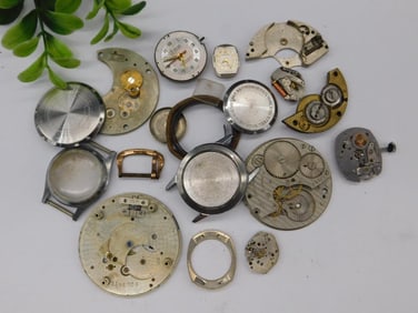 Vintage Watch Parts and Movements WATCHMAKER WATCHMAKING TOOLS