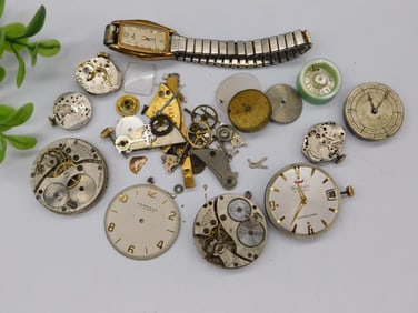 Vintage Watch Parts and Movements WATCHMAKER WATCHMAKING TOOLS