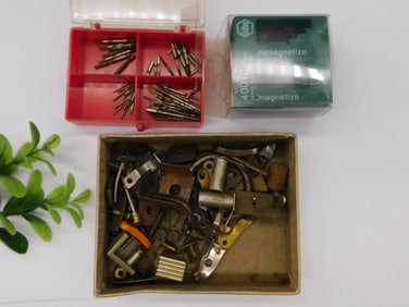 Vintage Watch Parts and Accessories with Demagnetizer WATCHMAKER WATCHMAKING TOOLS