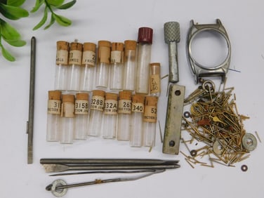 Vintage Watchmaker Tools and Parts Lot WATCHMAKER WATCHMAKING TOOLS