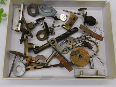 Vintage Metal Parts and Watch Face Components Watchmaker Watchmaking Tools