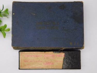 Vintage Metal Sample Set in Original Box Watchmaker Watchmaking Tools