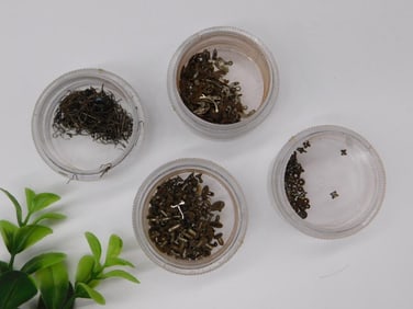 Watch Parts in Stackable Plastic Containers Watchmaker Watchmaking Tools