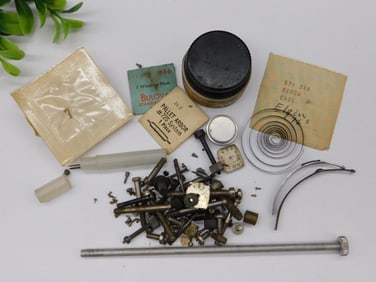 Watch Parts and Repair Tools Lot Watchmaker Watchmaking Tools