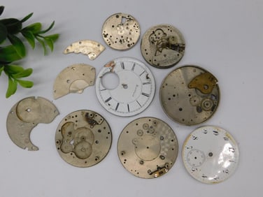 Antique Watch Movement Parts Watchmaker Watchmaking Tools