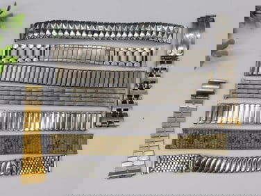 Vintage Metal Watch Bands Collection Watchmaker Watchmaking Tools