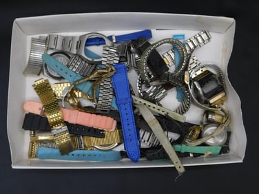 Assorted Watch Bands and Parts Watchmaker Watchmaking Tools