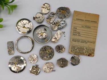 Vintage Watch Movements and Parts for Repair or Crafting Watchmaker Watchmaking Tools