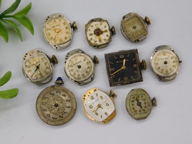 Vintage Watch Movements and Dials Watchmaker Watchmaking Tools