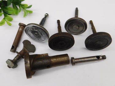 Vintage Metal Parts and Tools Including Vern No. 18R Watchmaker Watchmaking Tools