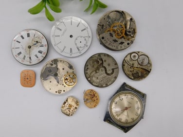 Vintage Watch Movements and Watch Parts Watchmaker Watchmaking Tools
