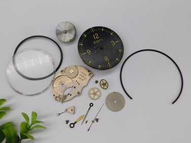 Vintage Elgin Pocket Watch Parts and Movement Assembly?WATCHMAKERS WATCHMAKING TOOL