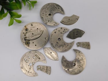 Vintage Elgin National Pocket Watch Movement Plates?WATCHMAKERS WATCHMAKING TOOL