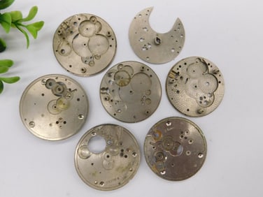 Seven Vintage Watch Movement Plates?WATCHMAKERS WATCHMAKING TOOL