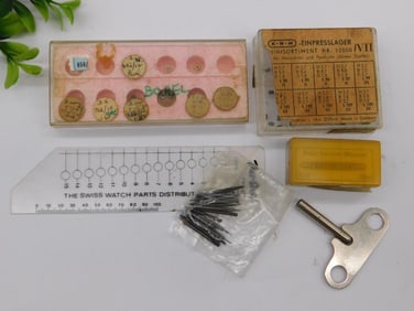 Watchmaker?s Tools and Parts Assortment WATCHMAKER WATCHMAKING TOOLS