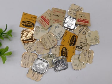 Vintage Benrus Watch Parts in Assorted Packaging WATCHMAKER WATCHMAKING TOOLS
