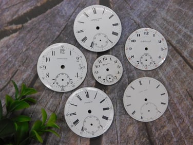 VINTAGE POCKET WATCH DIAL WATCHMAKER WATCHMAKING