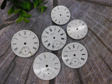 VINTAGE POCKET WATCH DIAL WATCHMAKER WATCHMAKING