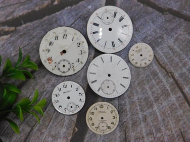 VINTAGE POCKET WATCH DIAL WATCHMAKER WATCHMAKING