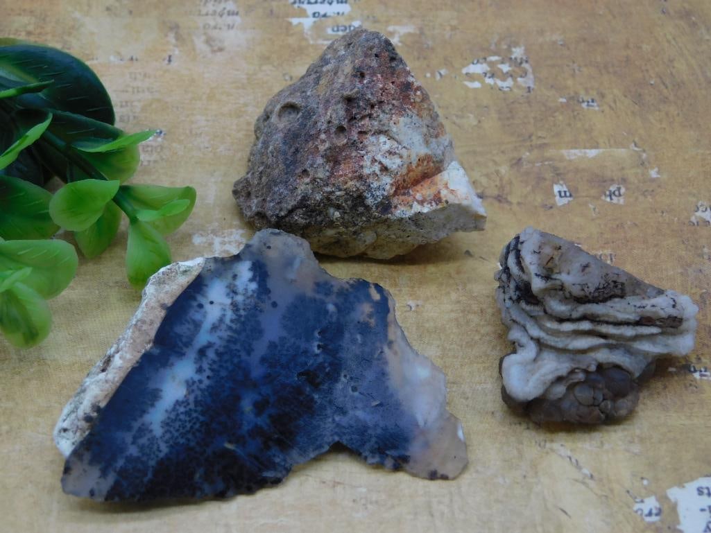 MIXED ROUGH ROCK ROCK STONE LAPIDARY SPECIMEN: MIXED ROUGH ROCK ROCK STONE LAPIDARY SPECIMEN