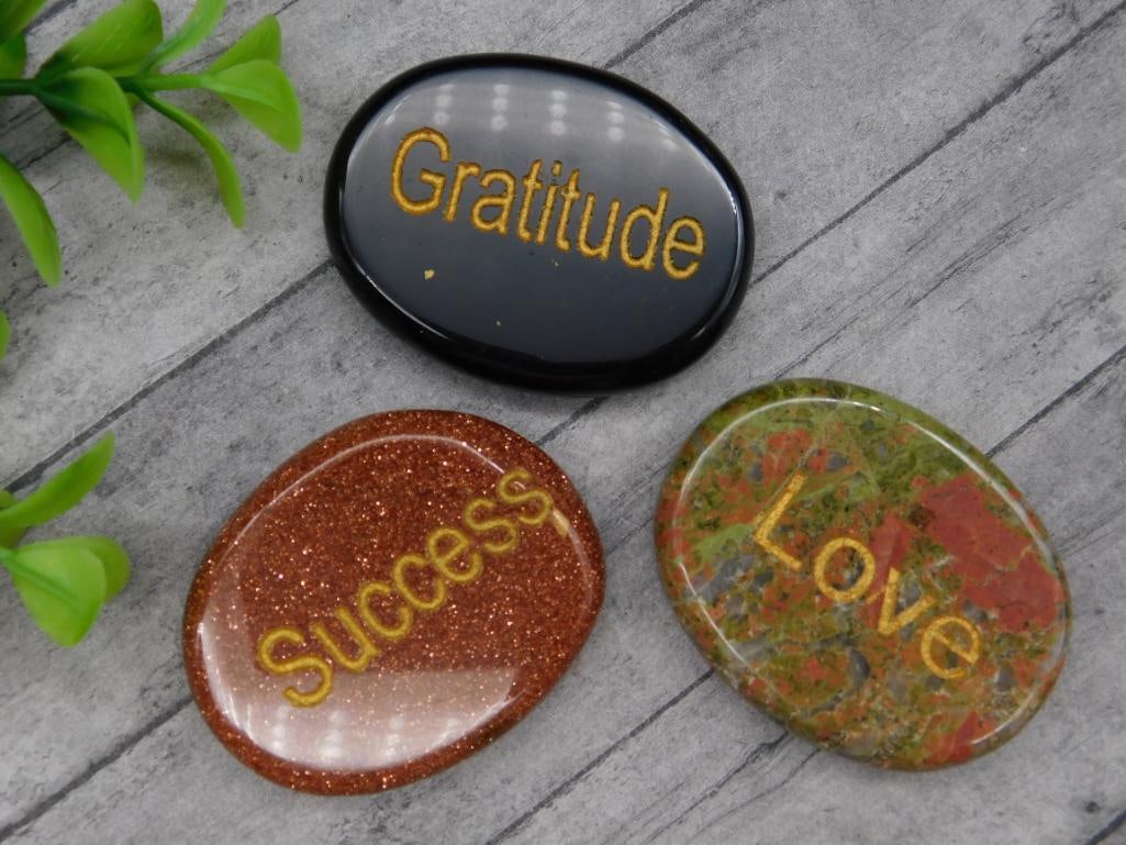 AFFIRMATION STONES ROCK STONE LAPIDARY SPECIMEN: AFFIRMATION STONES ROCK STONE LAPIDARY SPECIMEN