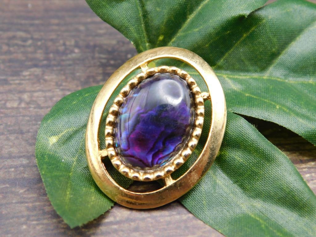 ABALONE PENDANT ROCK STONE LAPIDARY SPECIMEN: ABALONE PENDANT ROCK STONE LAPIDARY SPECIMEN