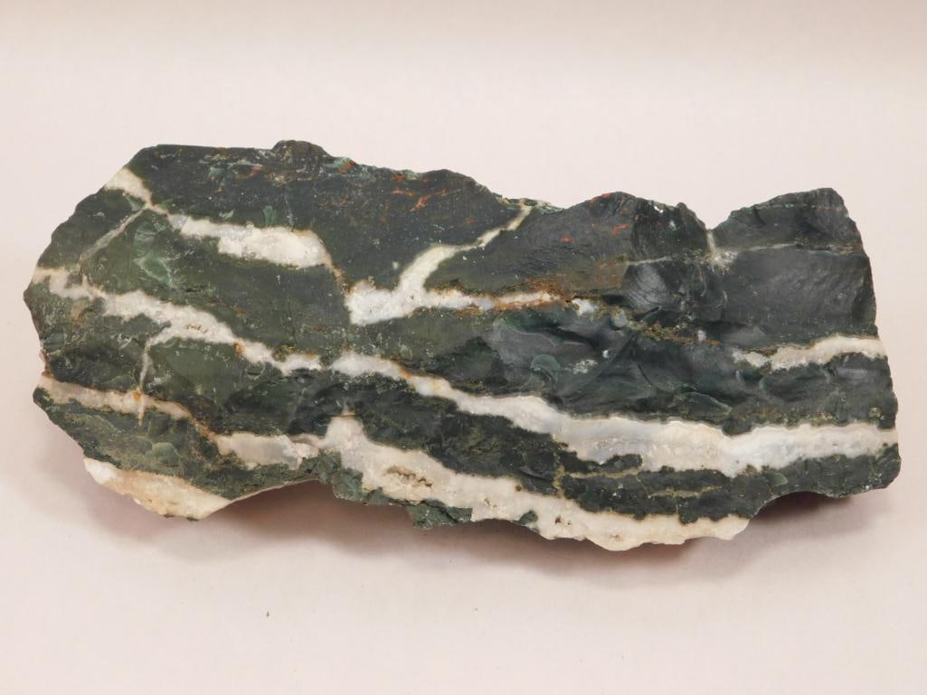 ZEBRA ROCK STONE LAPIDARY SPECIMEN: ZEBRA ROCK STONE LAPIDARY SPECIMEN