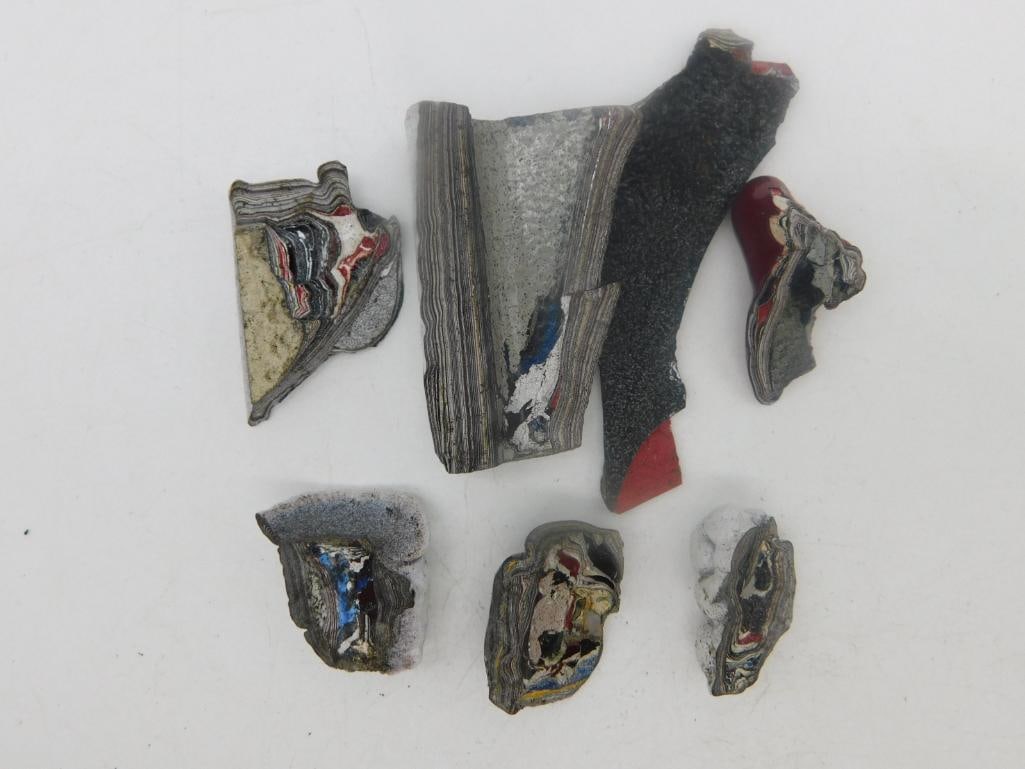 FORDITE MOTOR CITY AGATE ROCK STONE LAPIDARY SPECIMEN: FORDITE MOTOR CITY AGATE ROCK STONE LAPIDARY SPECIMEN